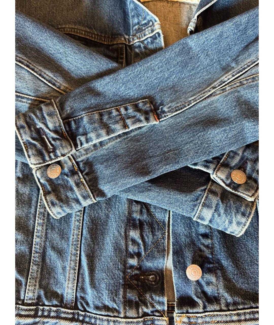 ACNE STUDIOS Синяя хлопковая куртка, фото 6