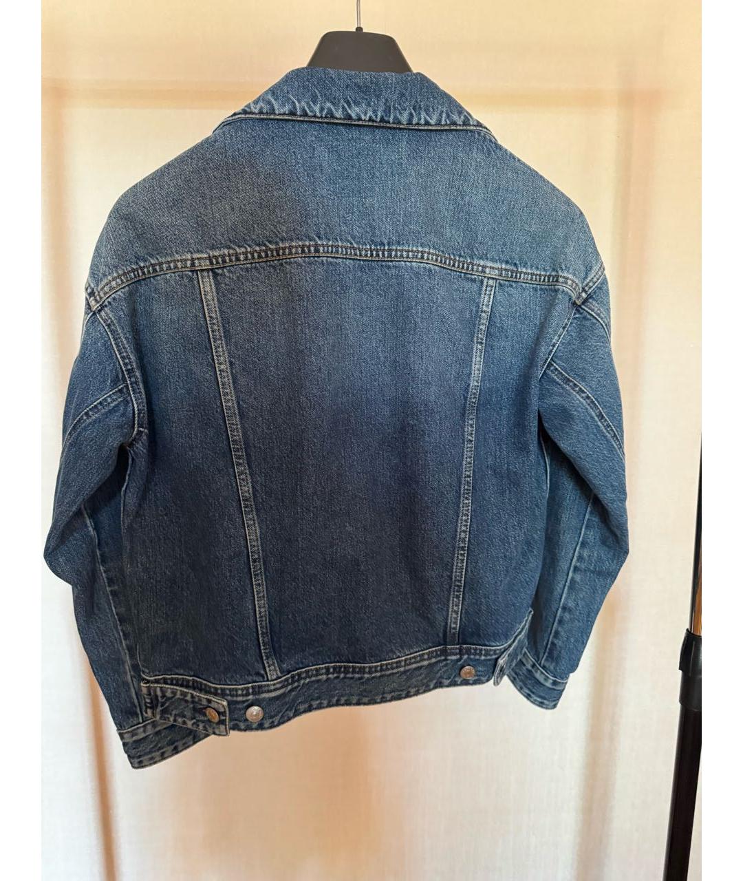 ACNE STUDIOS Синяя хлопковая куртка, фото 2