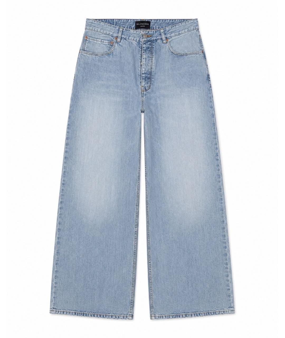 BALENCIAGA Синие хлопковые джинсы, фото 8