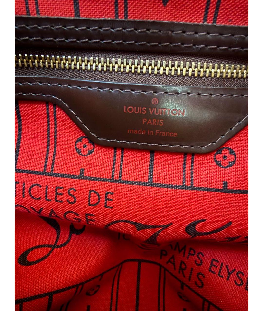 LOUIS VUITTON Коричневая сумка тоут, фото 8