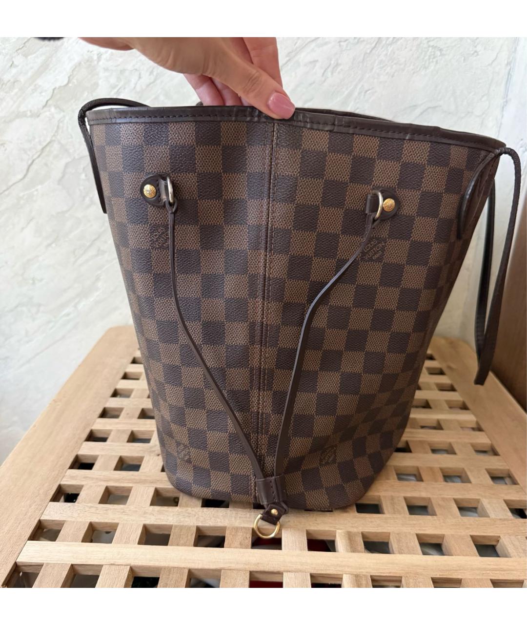 LOUIS VUITTON Коричневая сумка тоут, фото 4