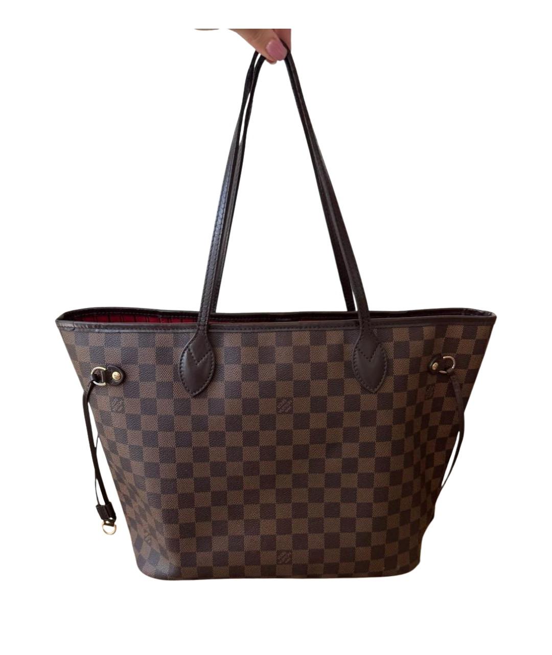 LOUIS VUITTON Коричневая сумка тоут, фото 10