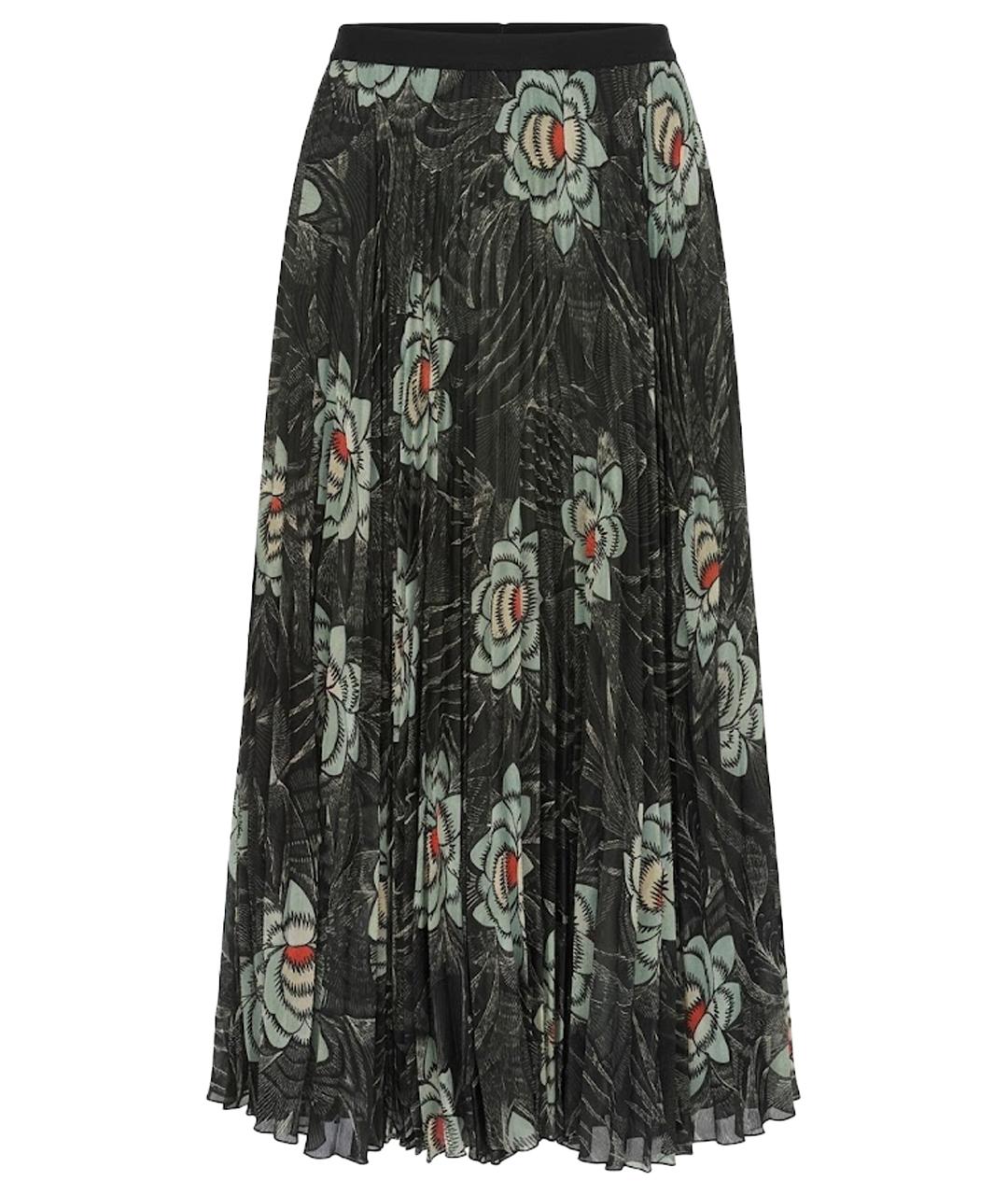 DRIES VAN NOTEN Мульти полиэстеровая юбка миди, фото 1