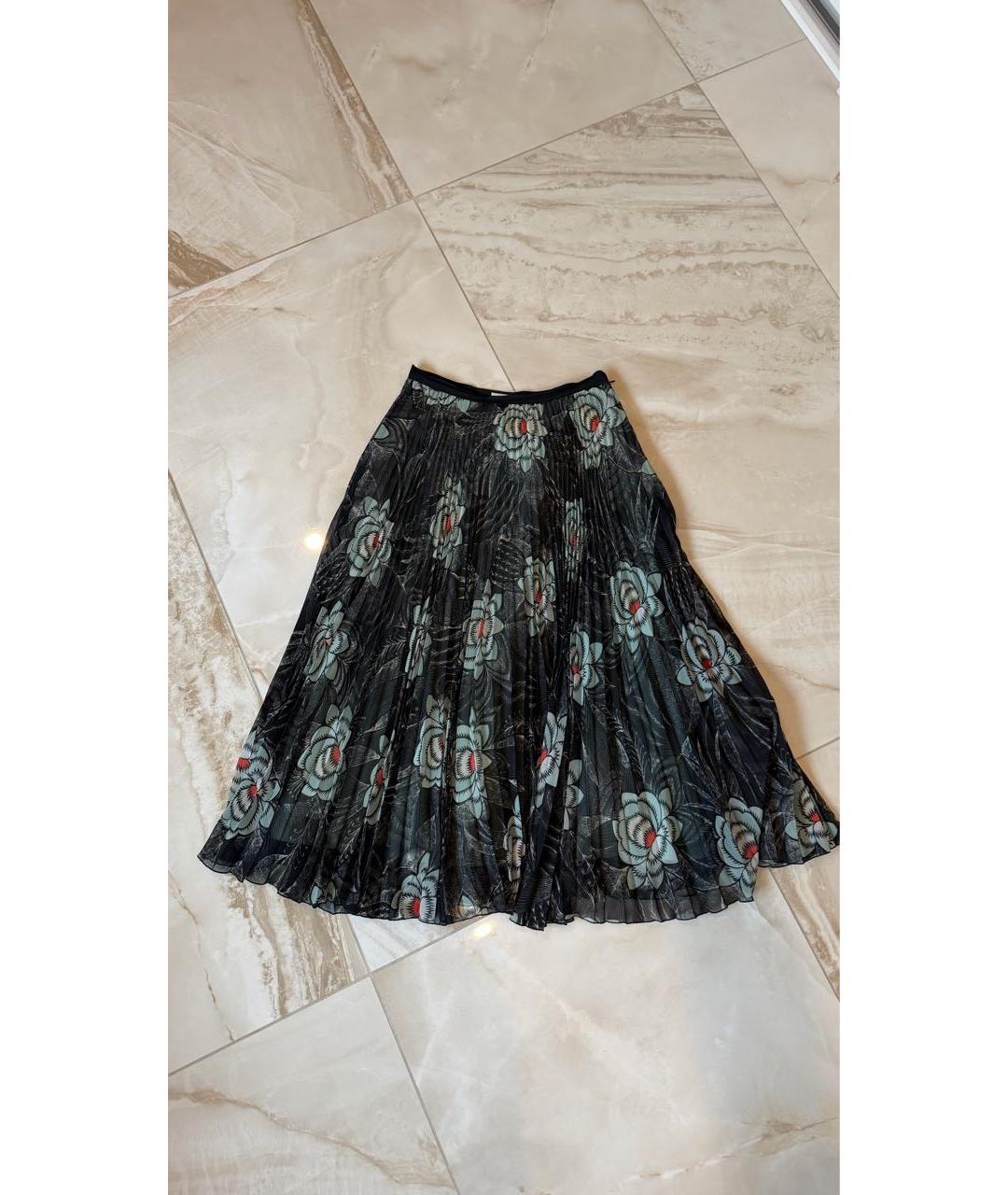 DRIES VAN NOTEN Мульти полиэстеровая юбка миди, фото 2