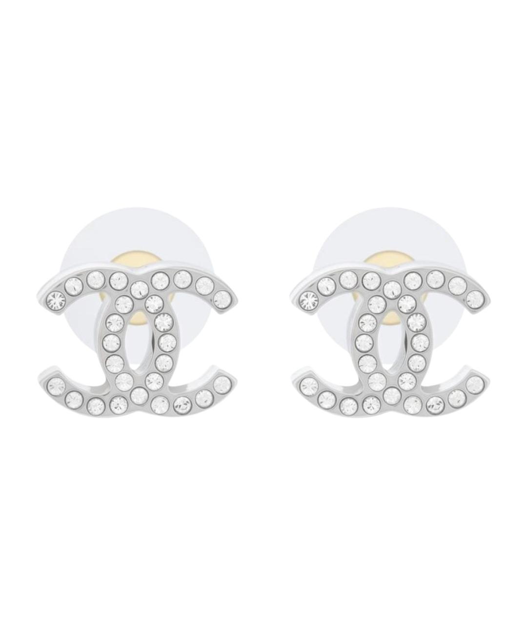 CHANEL Серебряные металлические серьги, фото 1