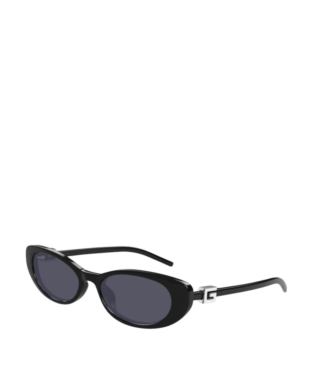 GUCCI Черные пластиковые солнцезащитные очки, фото 1