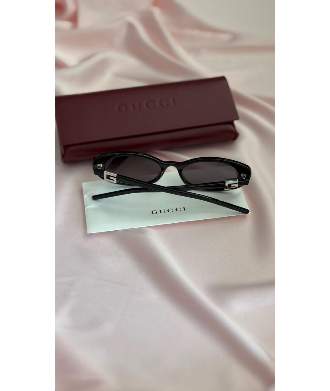 GUCCI Черные пластиковые солнцезащитные очки, фото 4