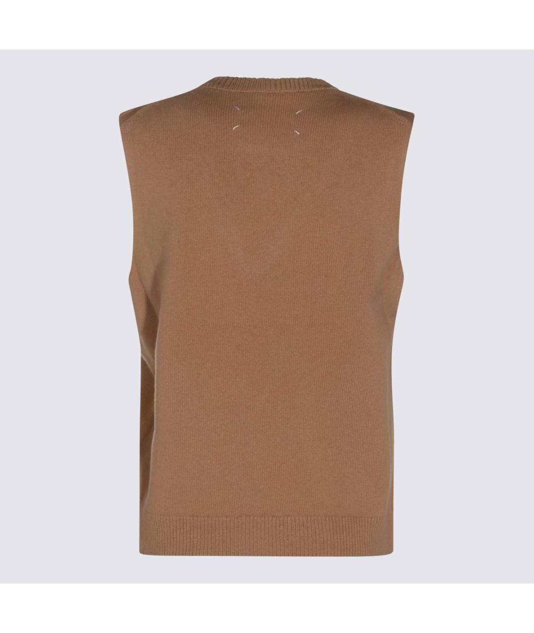 MAISON MARGIELA Бежевая шерстяная жилетка, фото 2