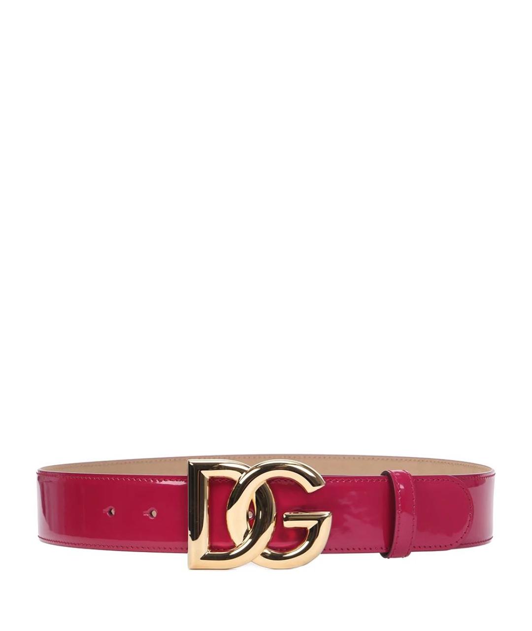 DOLCE&GABBANA Розовый кожаный ремень, фото 2