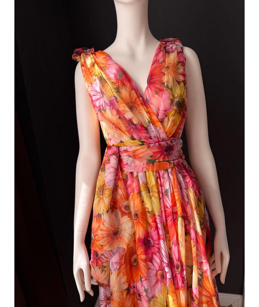 DOLCE&GABBANA Шифоновое коктейльное платье, фото 3