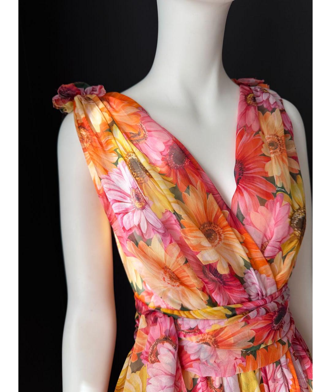 DOLCE&GABBANA Шифоновое коктейльное платье, фото 4