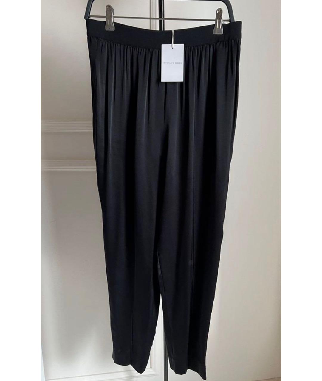 BY MALENE BIRGER Черные вискозные брюки широкие, фото 4