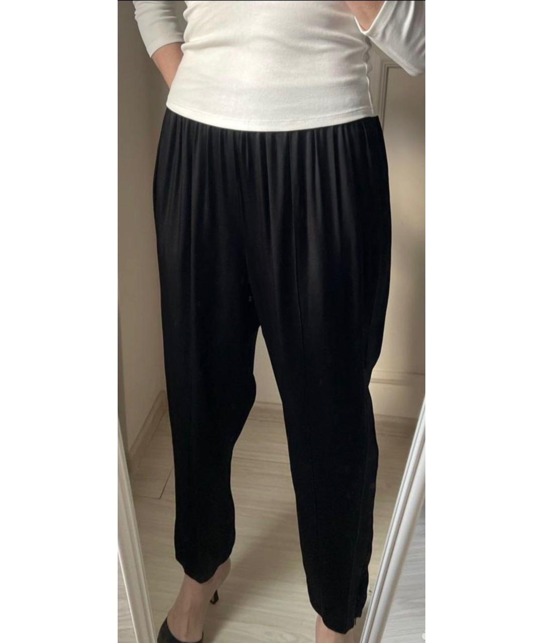 BY MALENE BIRGER Черные вискозные брюки широкие, фото 8