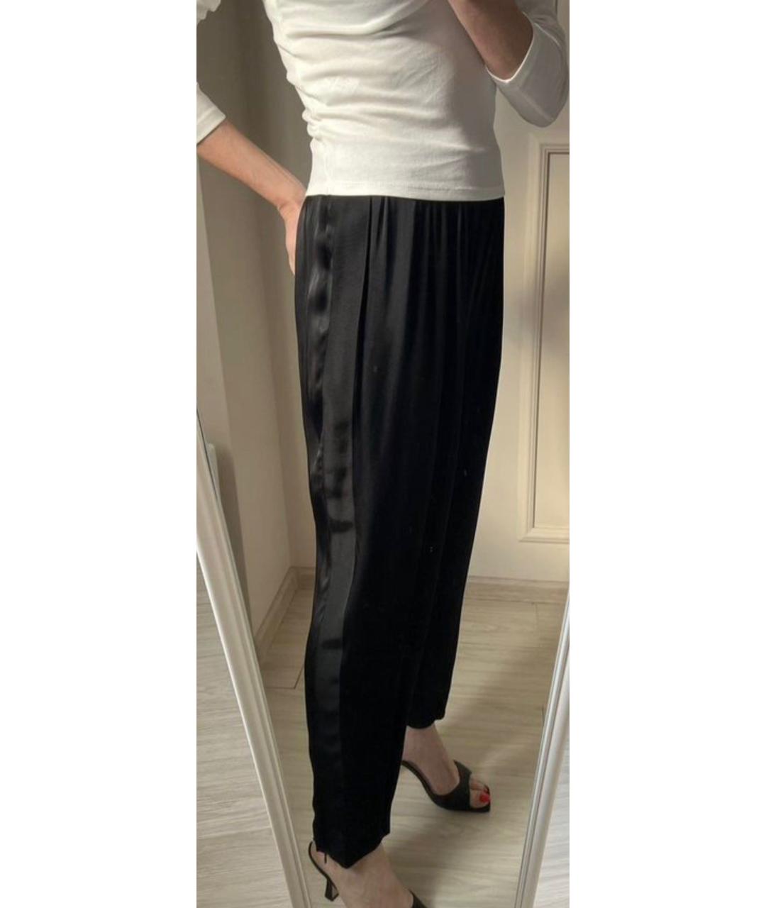 BY MALENE BIRGER Черные вискозные брюки широкие, фото 7
