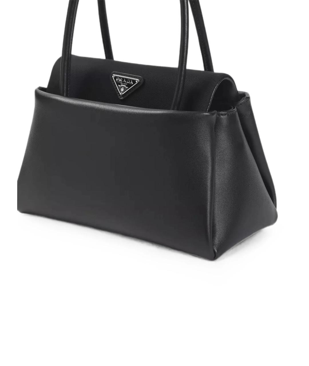 PRADA Черная кожаная сумка тоут, фото 3