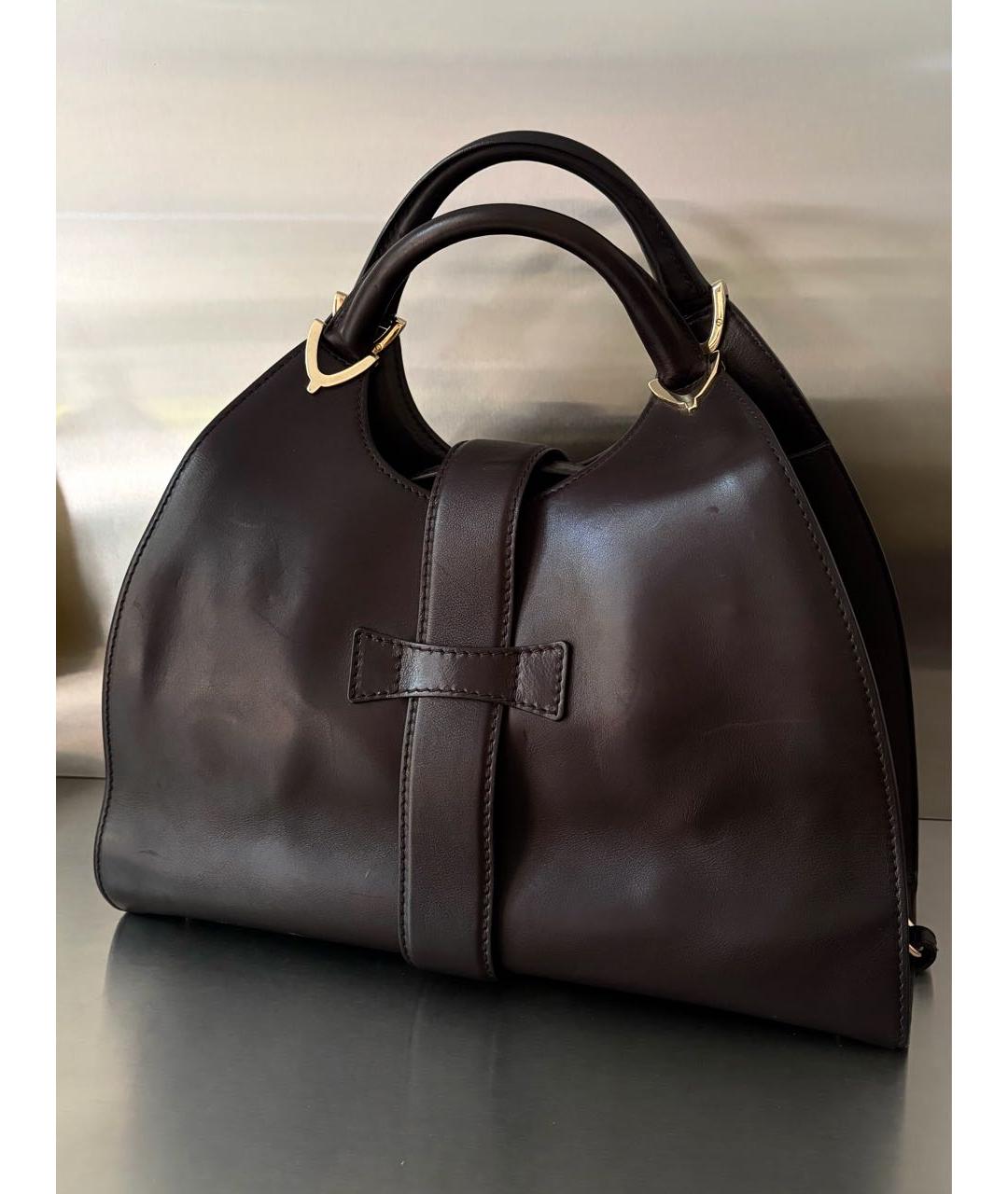 GUCCI Черная кожаная сумка с короткими ручками, фото 3