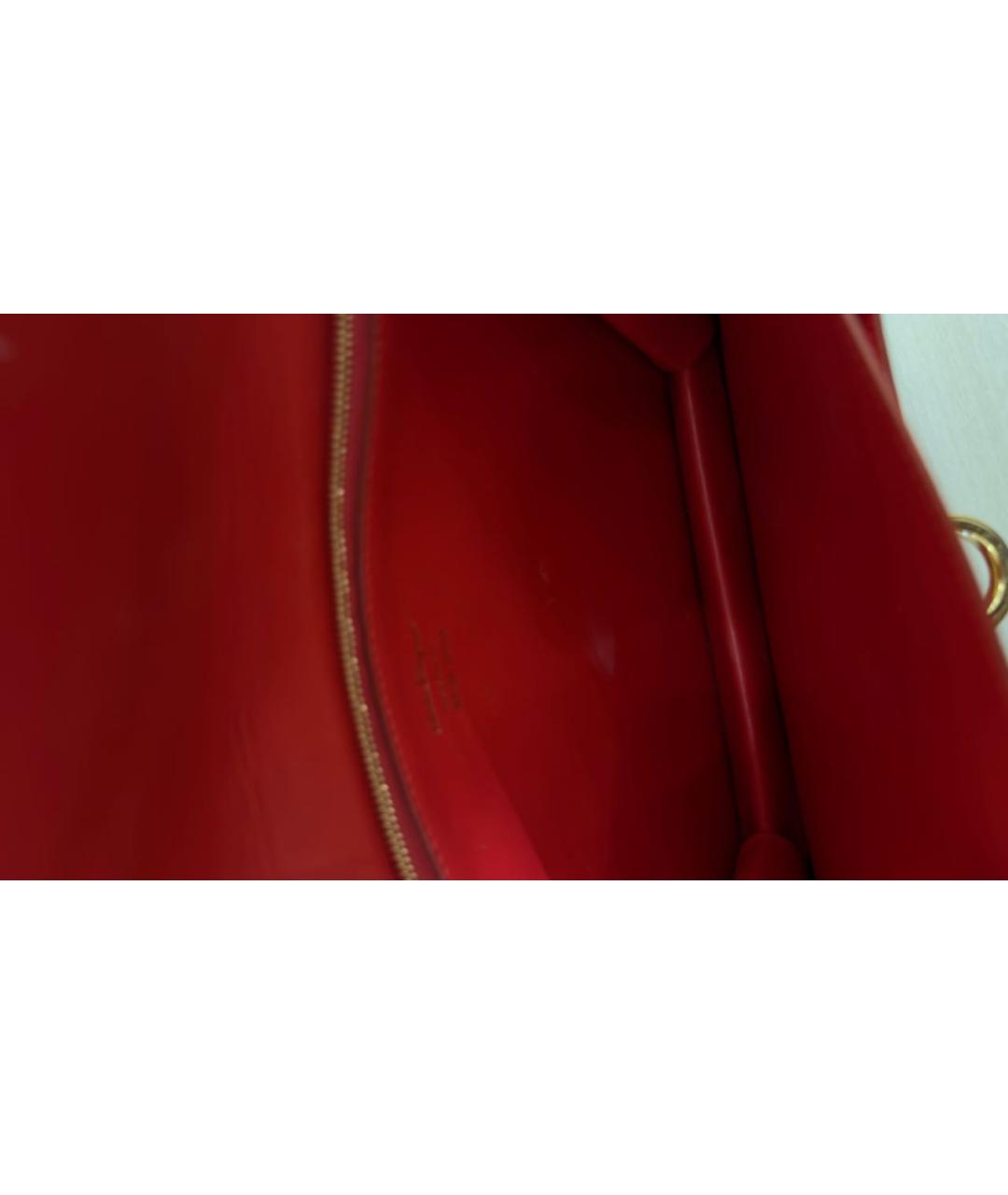 FERRAGAMO Красная кожаная сумка тоут, фото 4