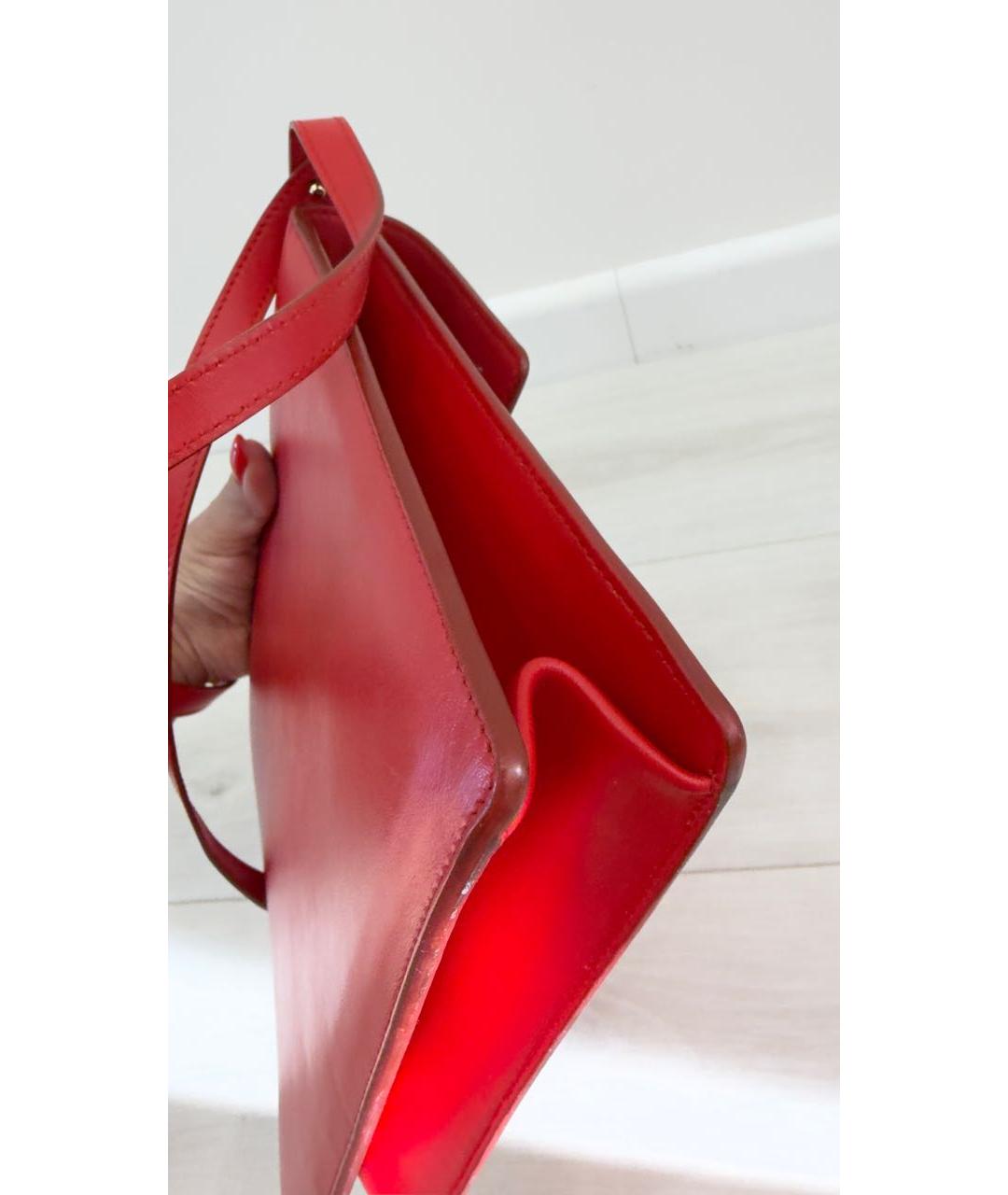 FERRAGAMO Красная кожаная сумка тоут, фото 7