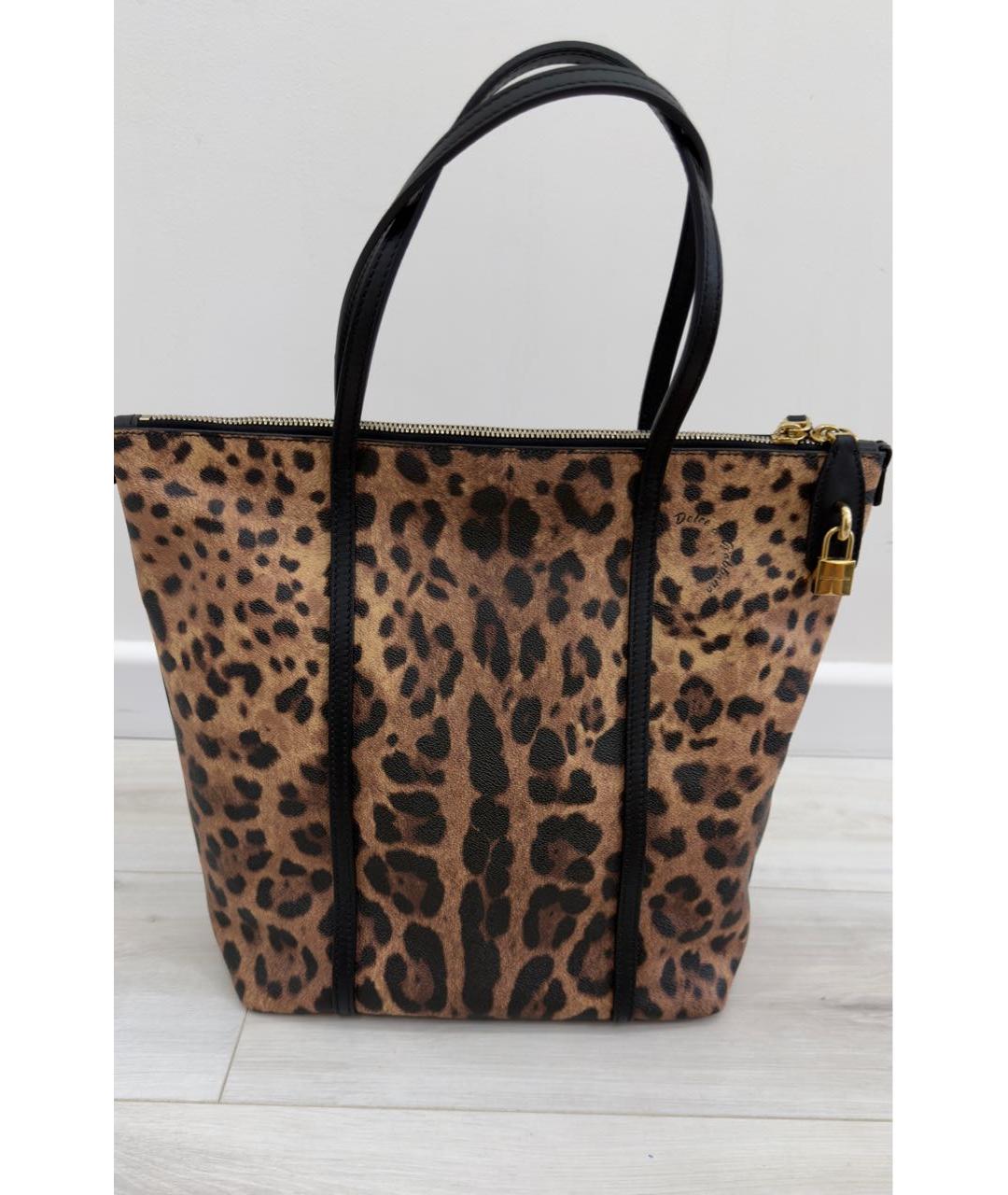 DOLCE&GABBANA Кожаная сумка тоут, фото 3