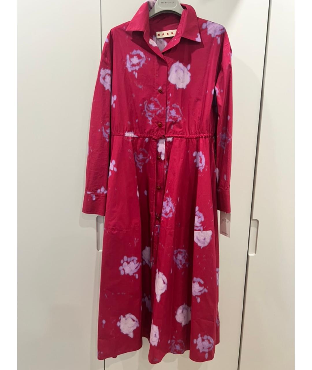 MARNI Мульти хлопковое повседневное платье, фото 4
