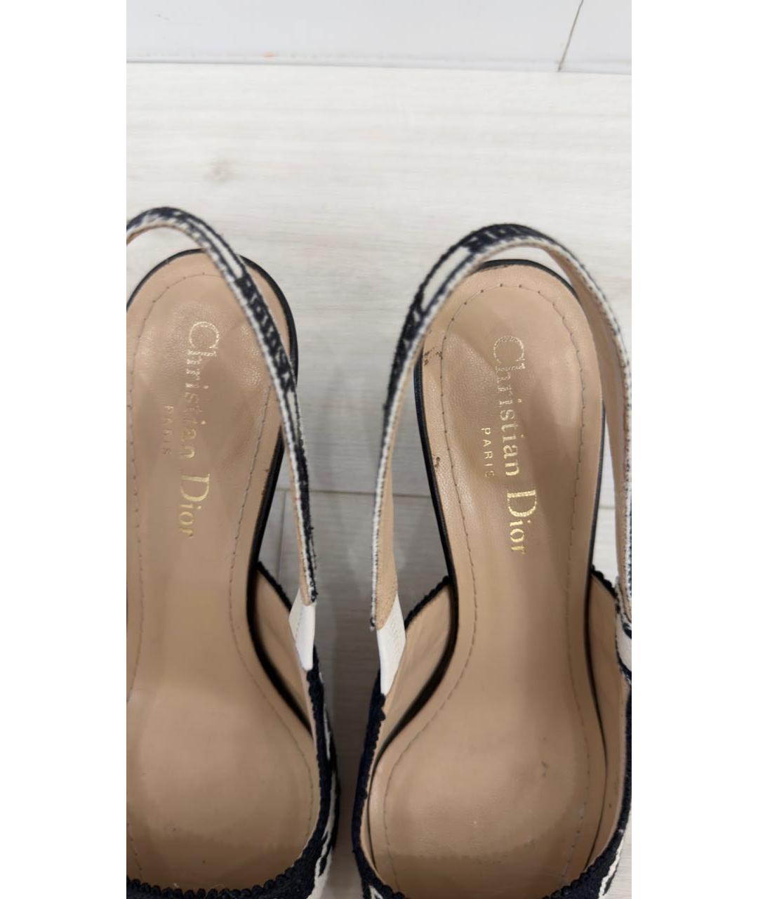 CHRISTIAN DIOR Мульти текстильные туфли, фото 7