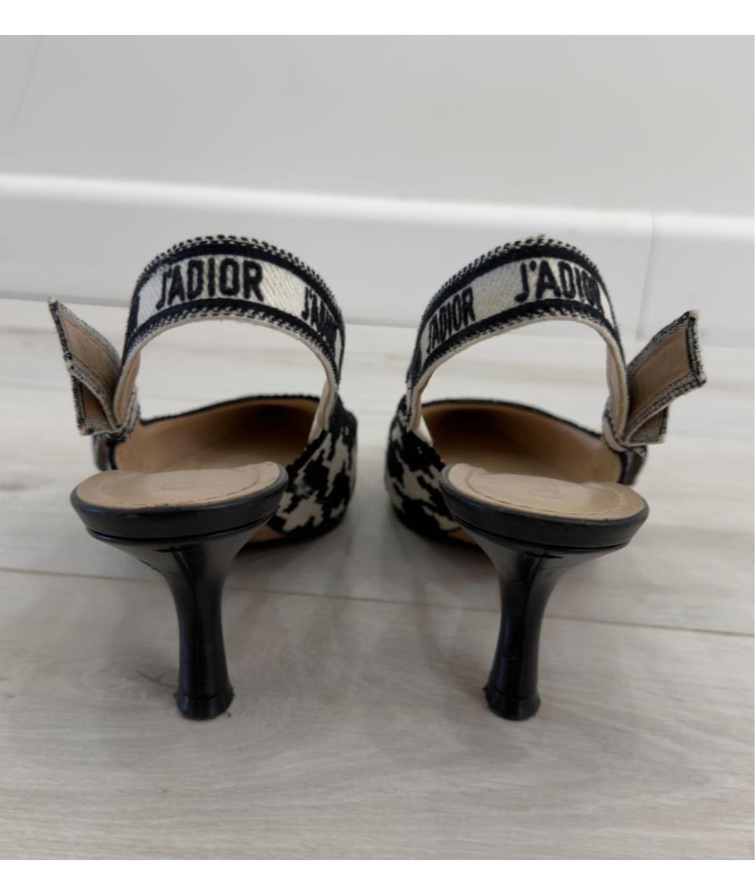 CHRISTIAN DIOR Мульти текстильные туфли, фото 4