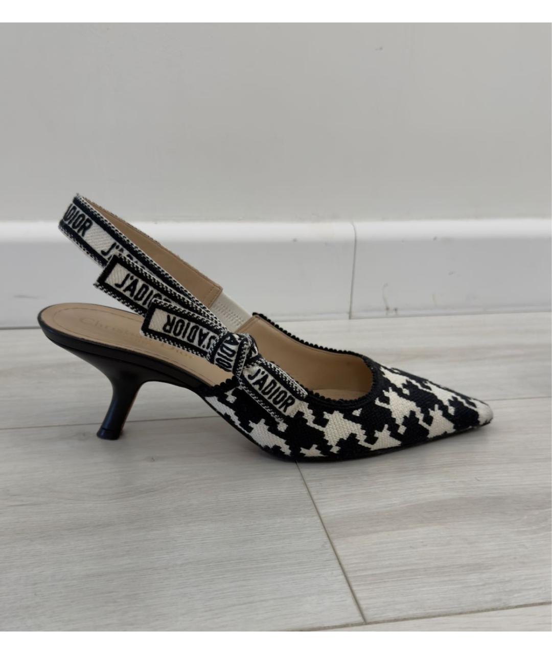 CHRISTIAN DIOR Мульти текстильные туфли, фото 9