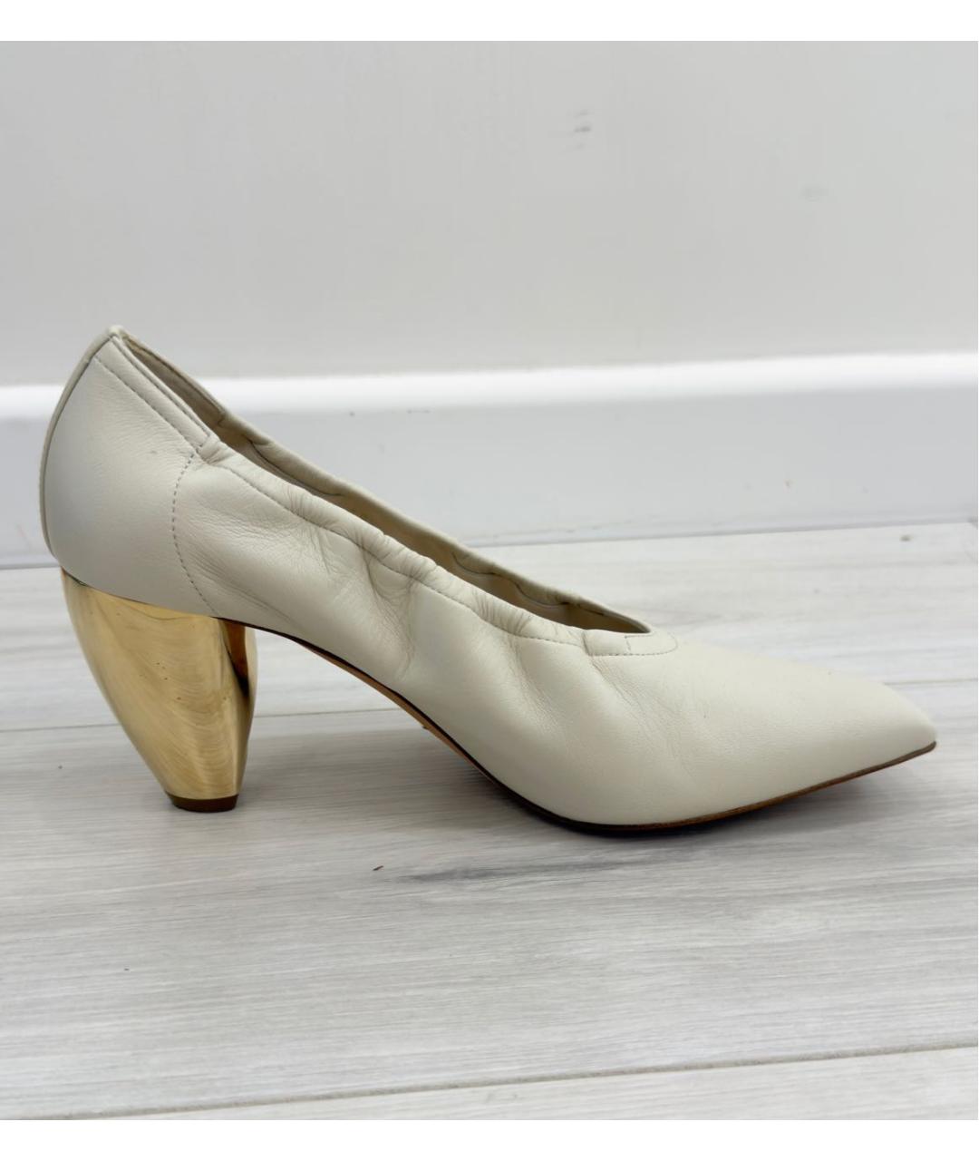CHRISTIAN DIOR Белые кожаные туфли, фото 8