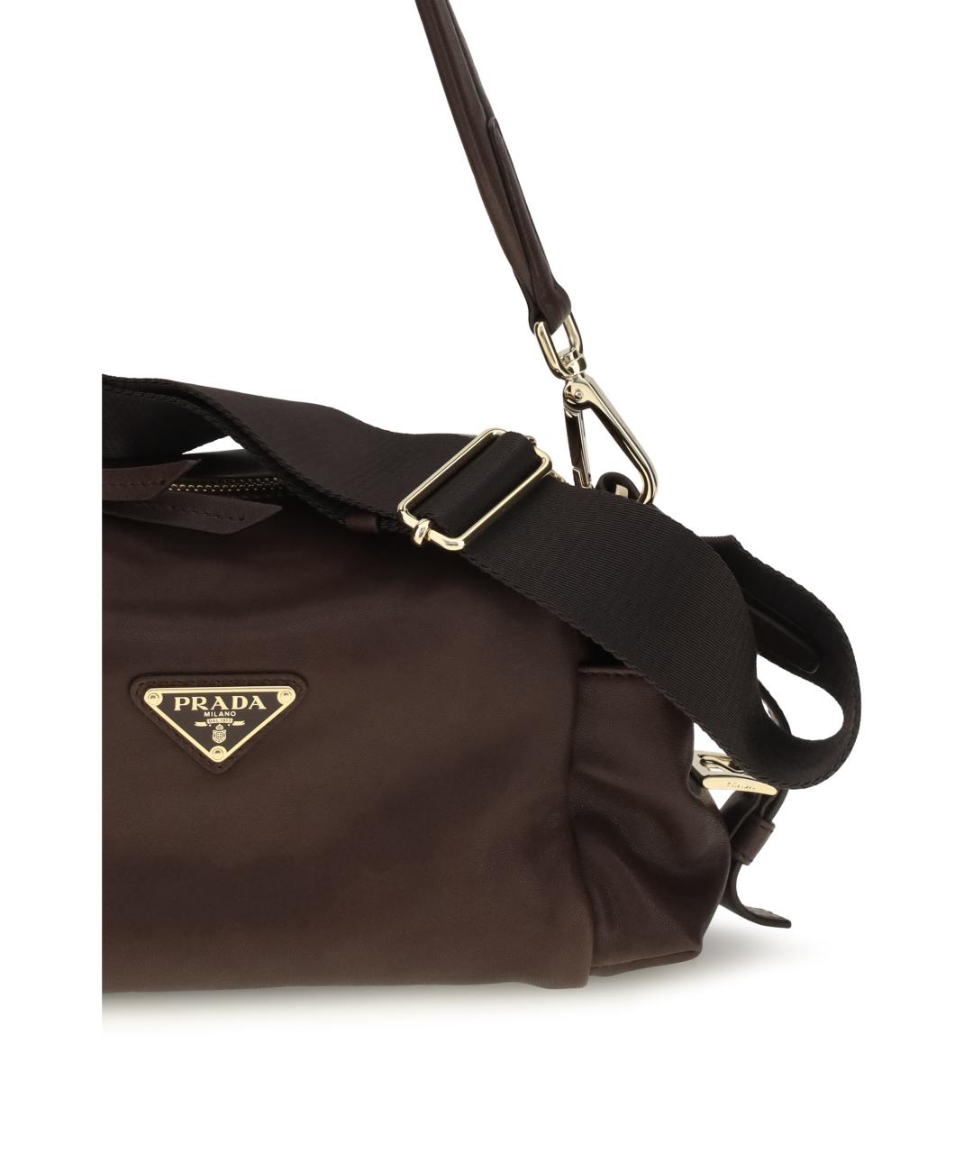 PRADA Коричневая кожаная сумка через плечо, фото 3