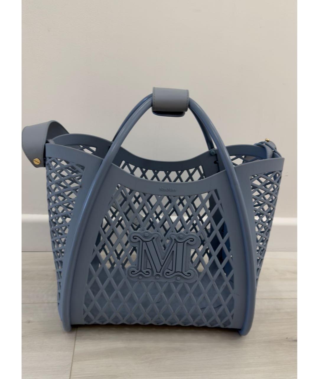 MAX MARA Голубая пляжная сумка, фото 7