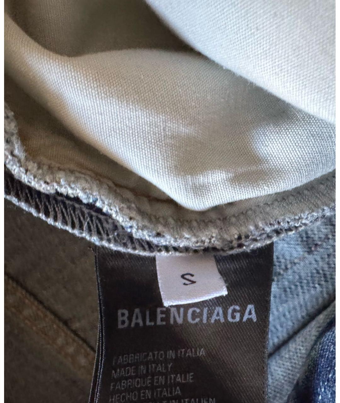 BALENCIAGA Темно-синие хлопковые джинсы, фото 4