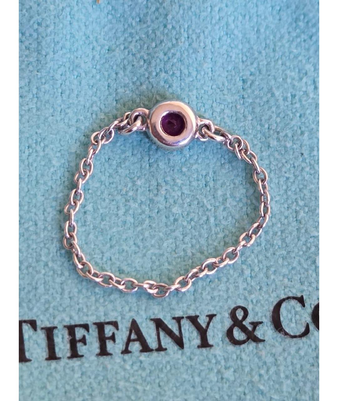 TIFFANY&CO Красное серебряное кольцо, фото 3