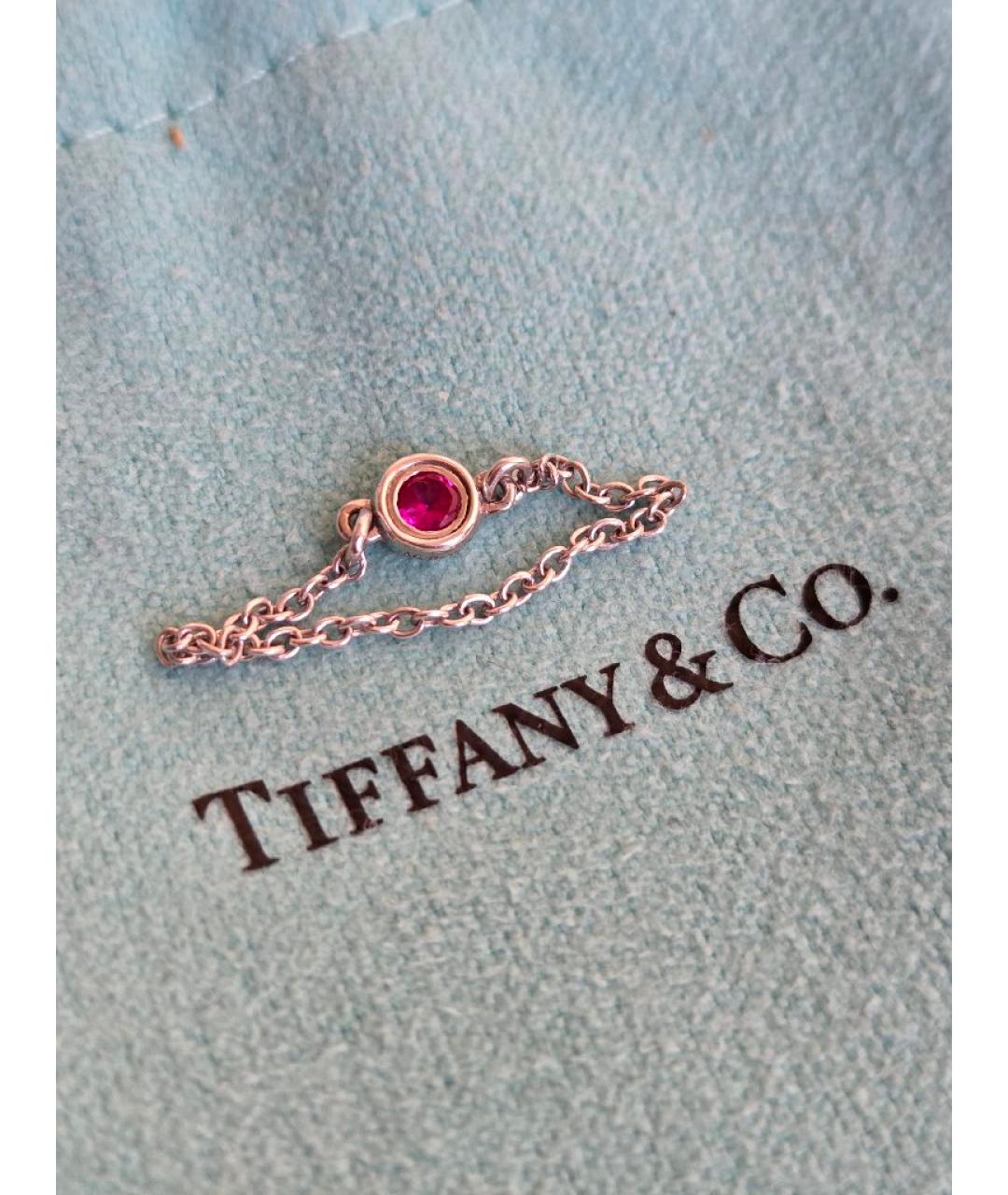 TIFFANY&CO Красное серебряное кольцо, фото 8
