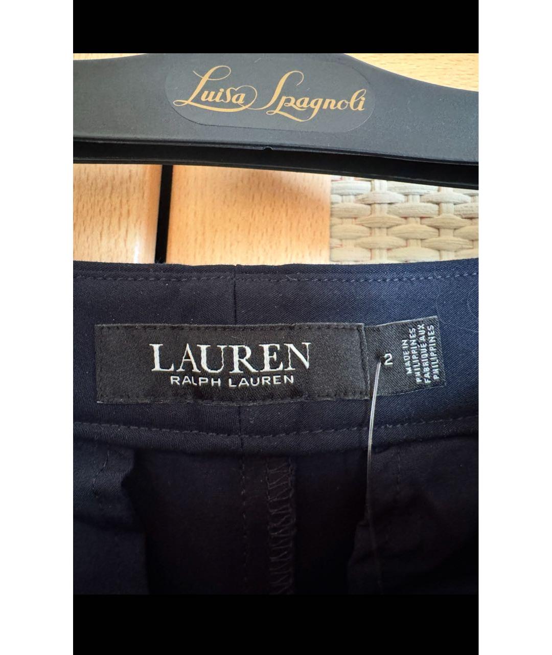 RALPH LAUREN Синие хлопковые шорты, фото 3