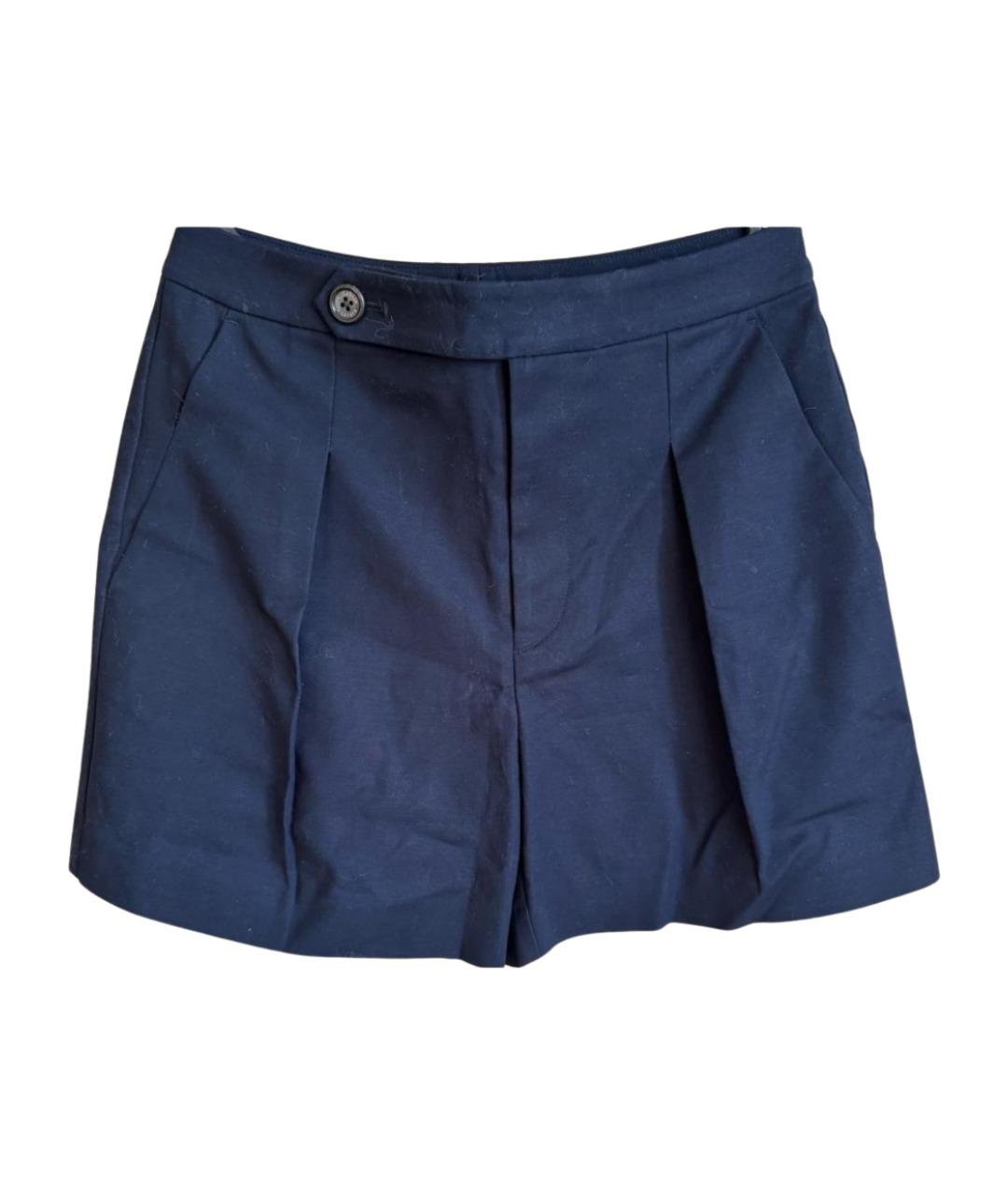 RALPH LAUREN Синие хлопковые шорты, фото 1