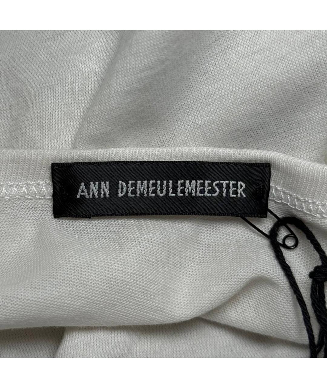 ANN DEMEULEMEESTER Белая футболка, фото 6