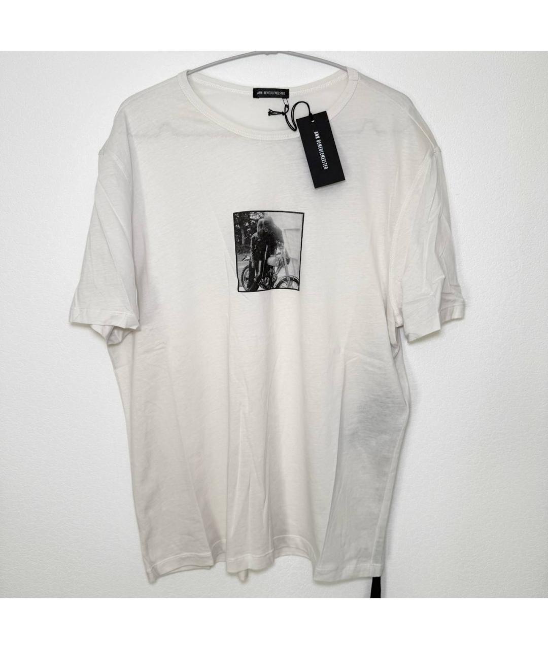 ANN DEMEULEMEESTER Белая футболка, фото 9