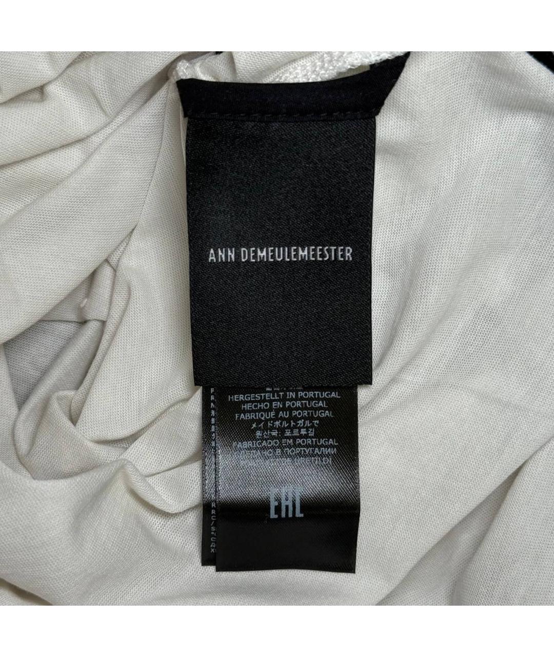 ANN DEMEULEMEESTER Белая футболка, фото 8