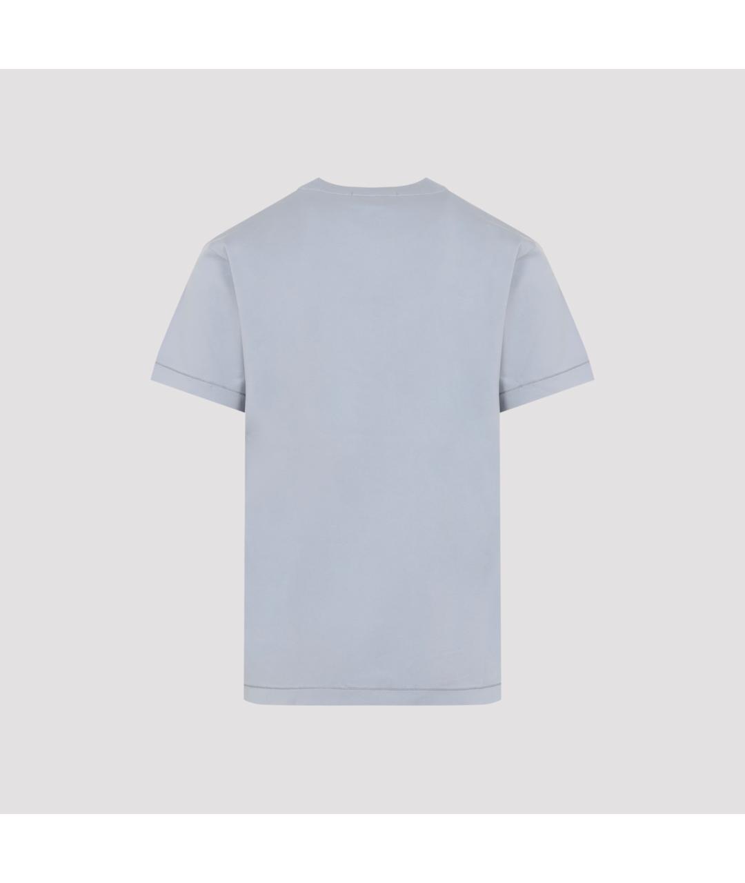 STONE ISLAND Серая хлопковая футболка, фото 3