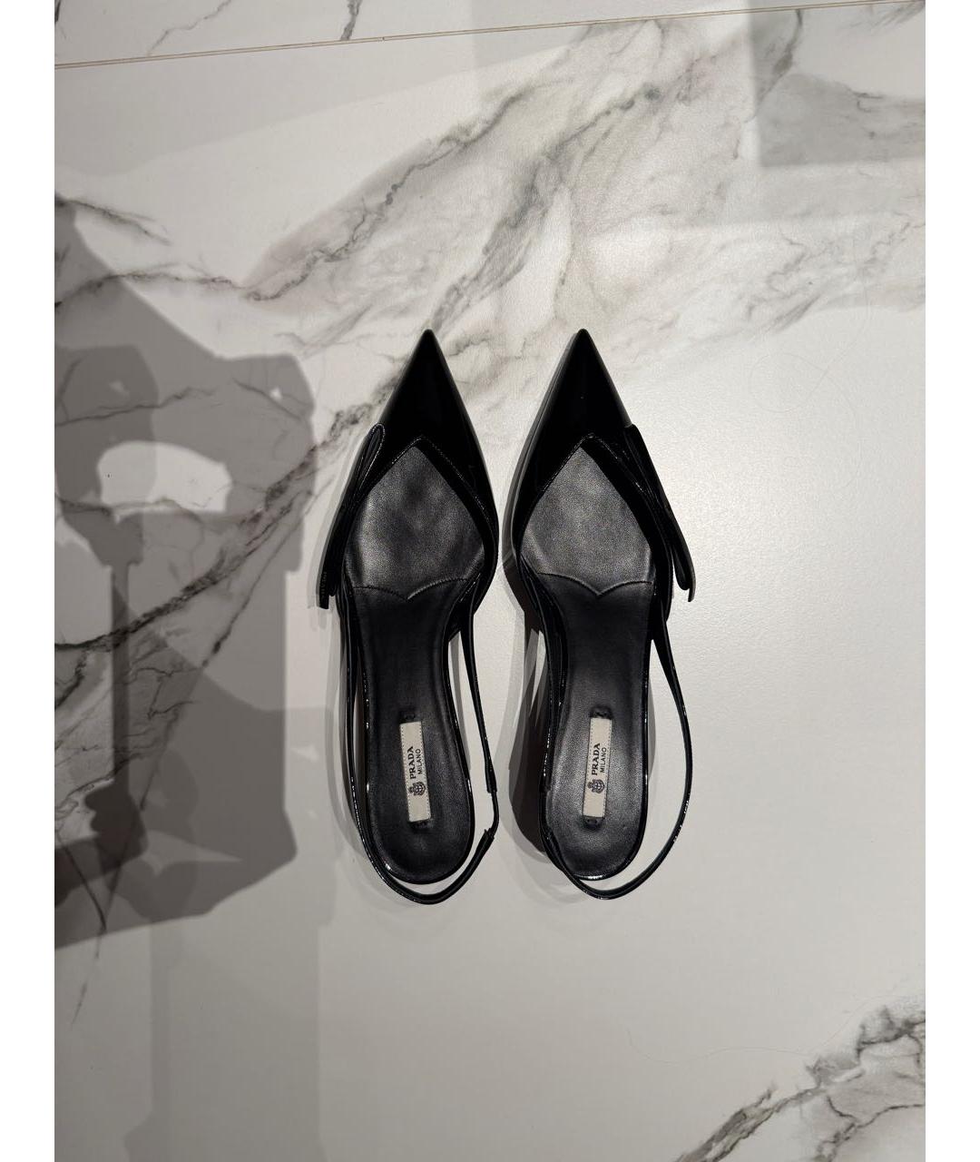 PRADA Черные туфли из лакированной кожи, фото 3