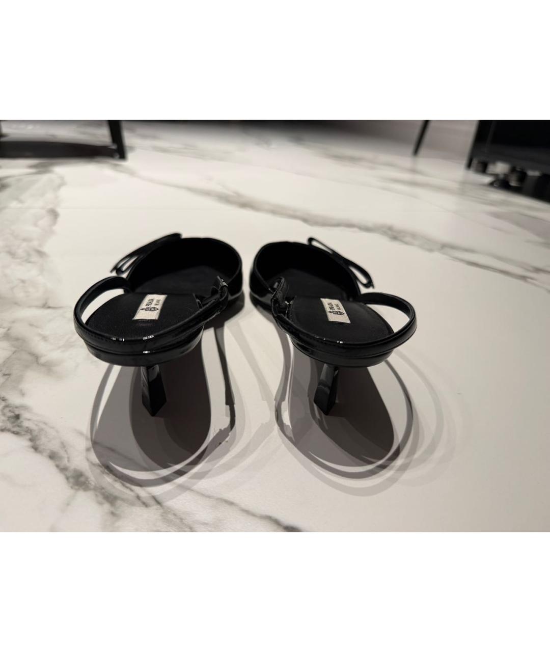 PRADA Черные туфли из лакированной кожи, фото 4