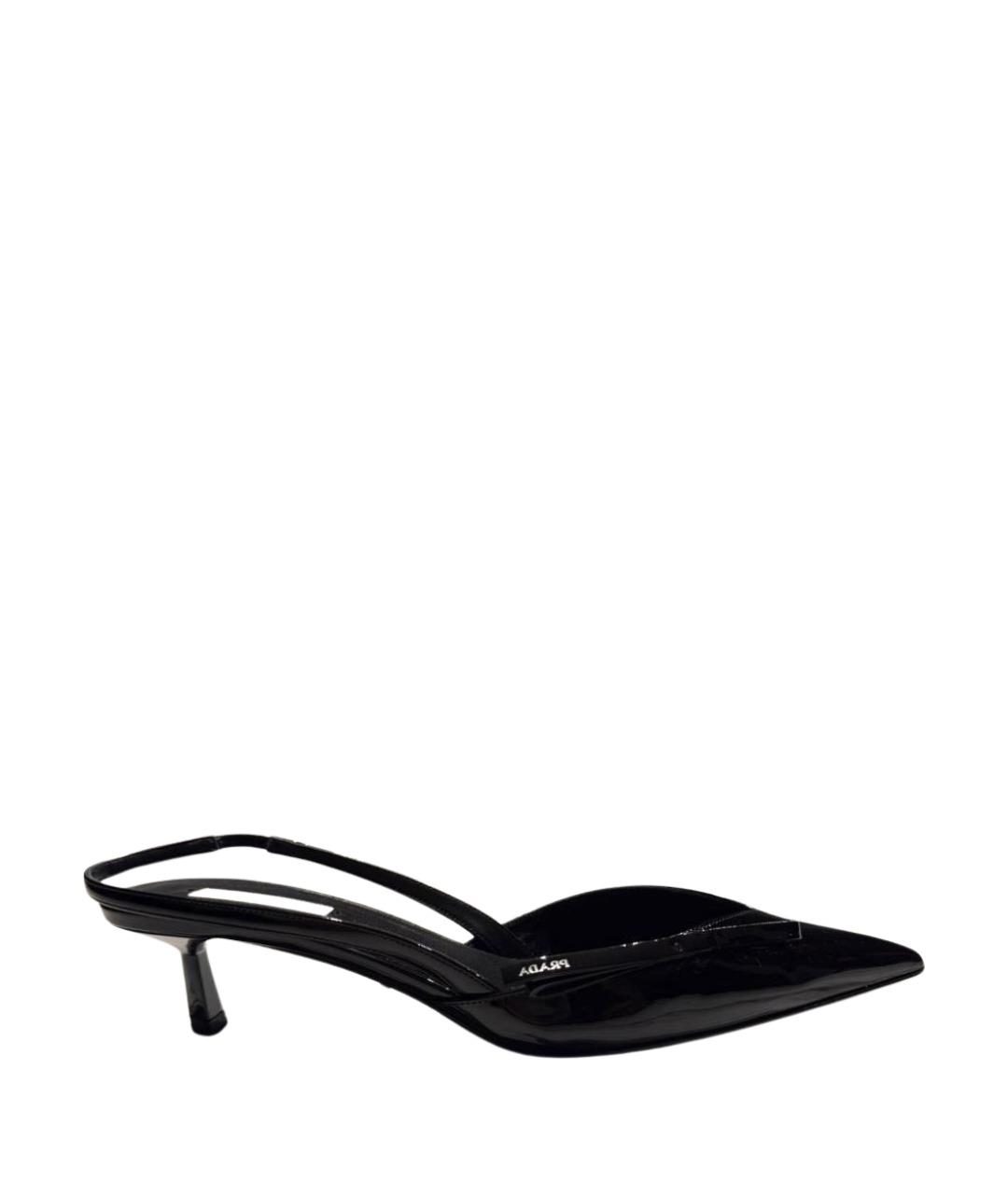 PRADA Черные туфли из лакированной кожи, фото 1