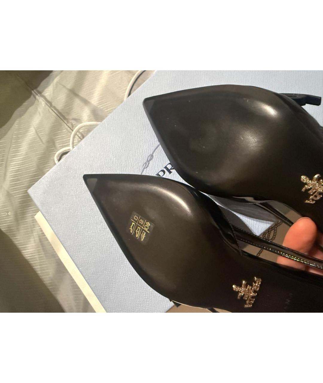 PRADA Черные туфли из лакированной кожи, фото 5