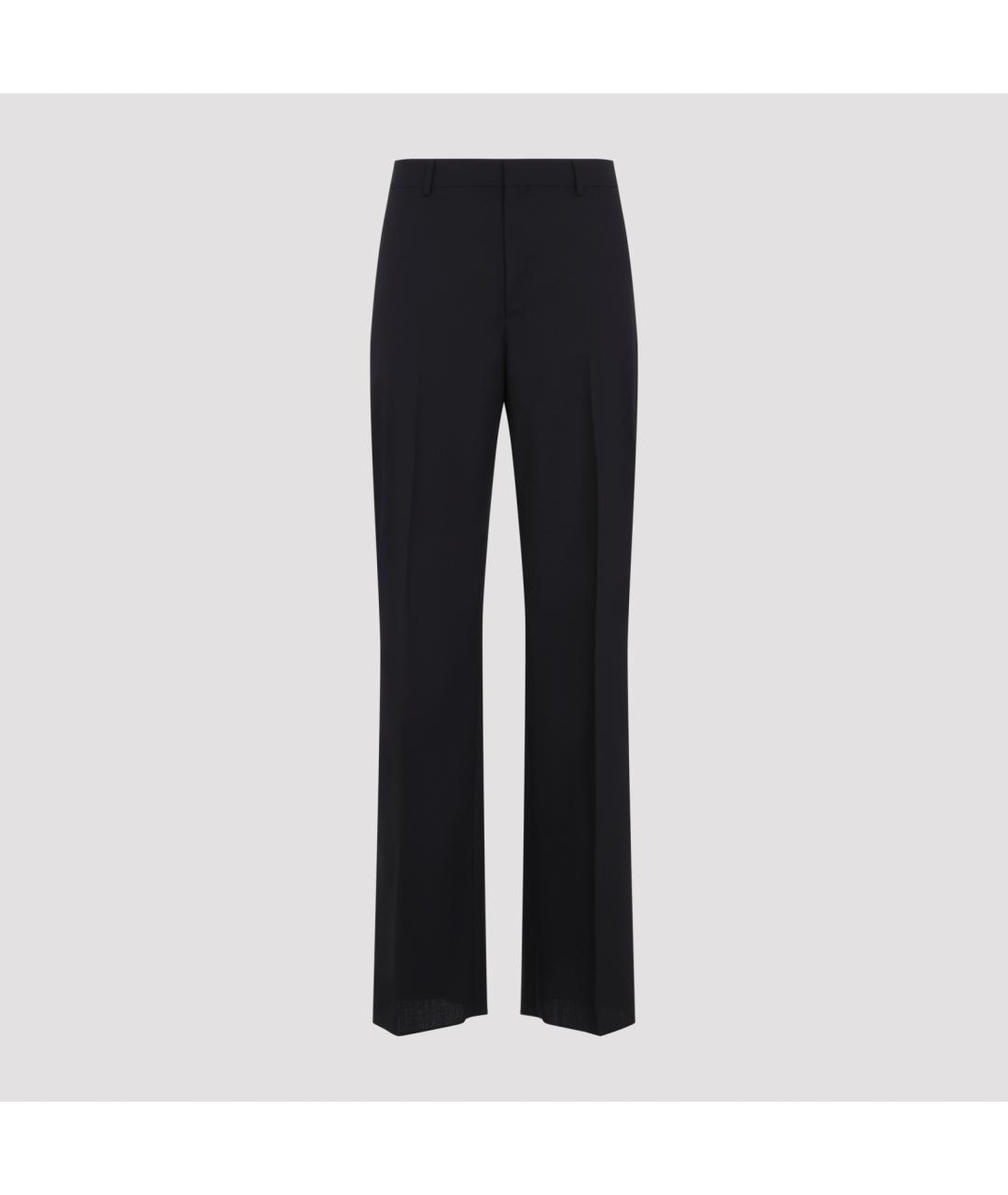 CELINE Черные шерстяные классические брюки, фото 2