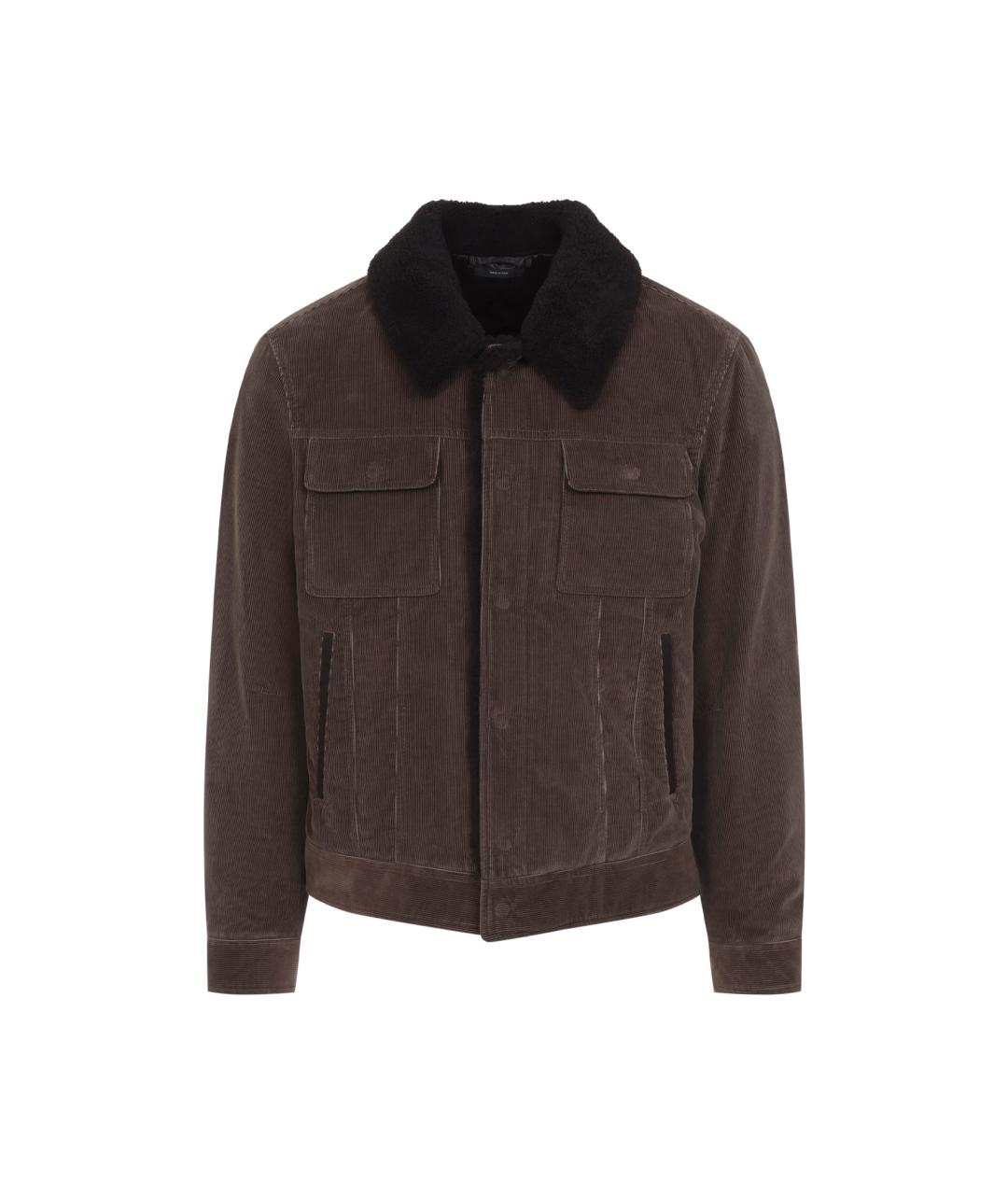 TOM FORD Коричневая хлопковая куртка, фото 1