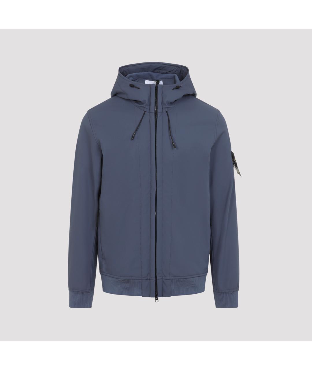 STONE ISLAND Синяя полиэстеровая куртка, фото 2