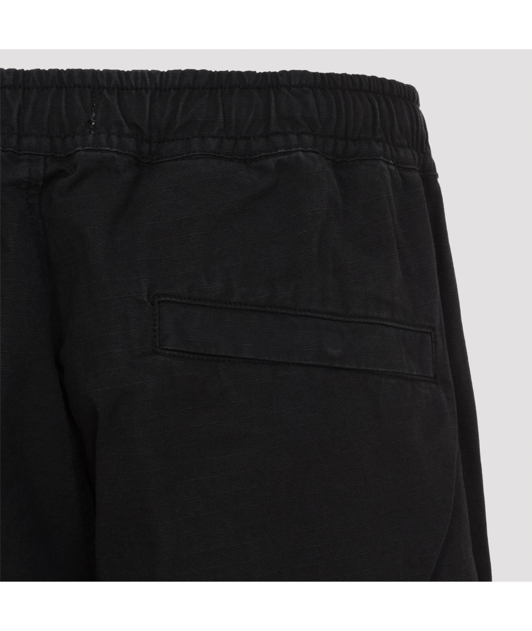 STONE ISLAND Черные хлопковые повседневные брюки, фото 4