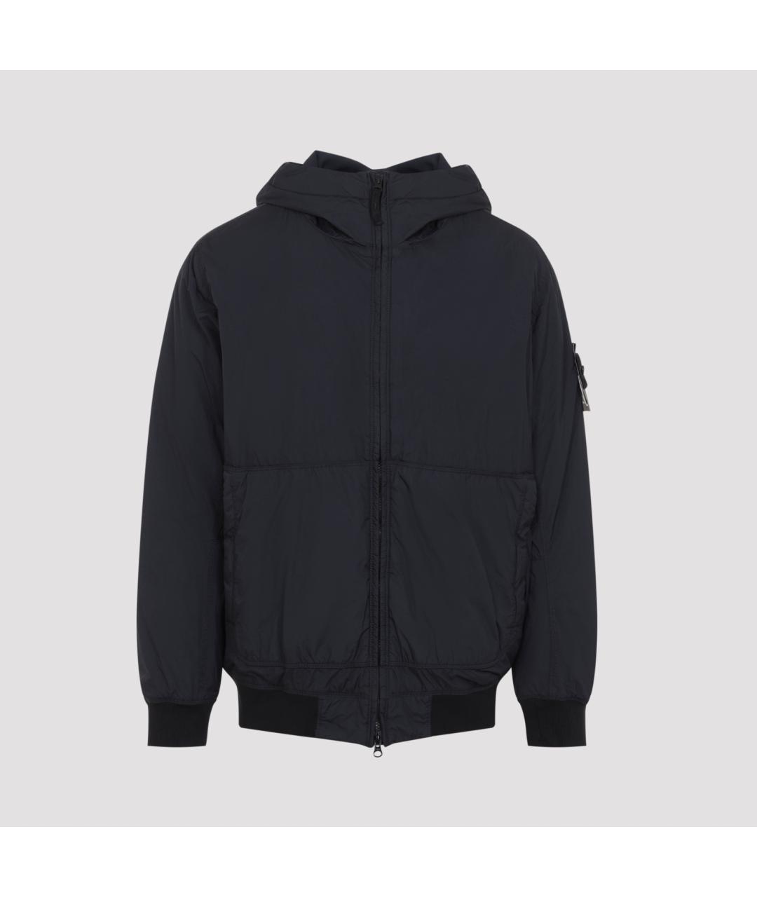 STONE ISLAND Темно-синяя полиамидовая куртка, фото 2