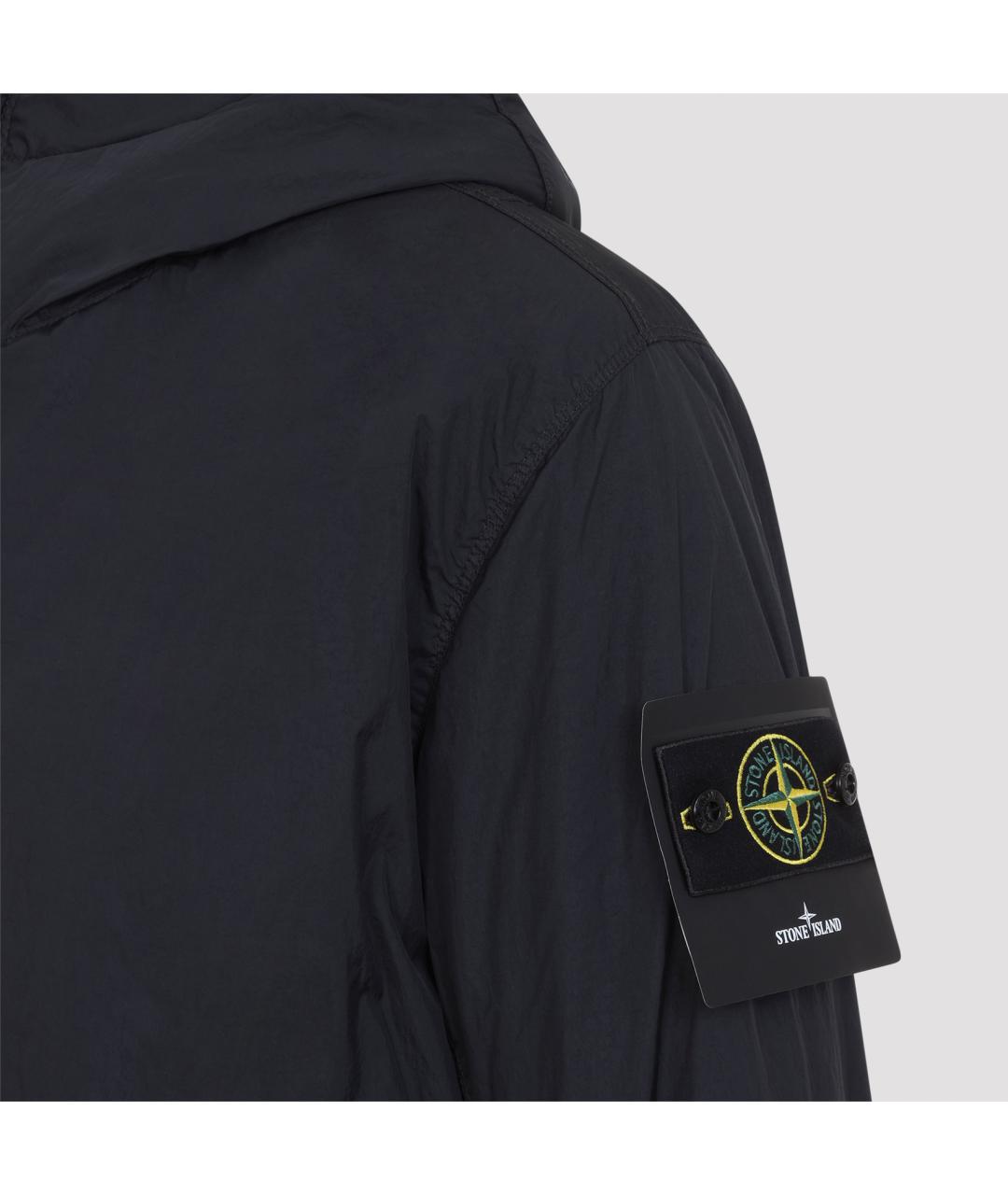 STONE ISLAND Темно-синяя полиамидовая куртка, фото 5