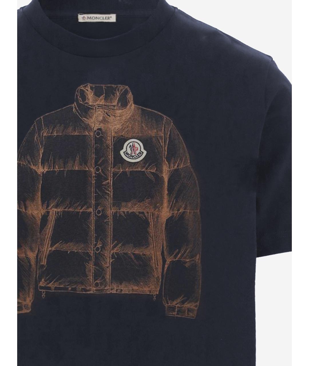 MONCLER Мульти хлопковая футболка, фото 3